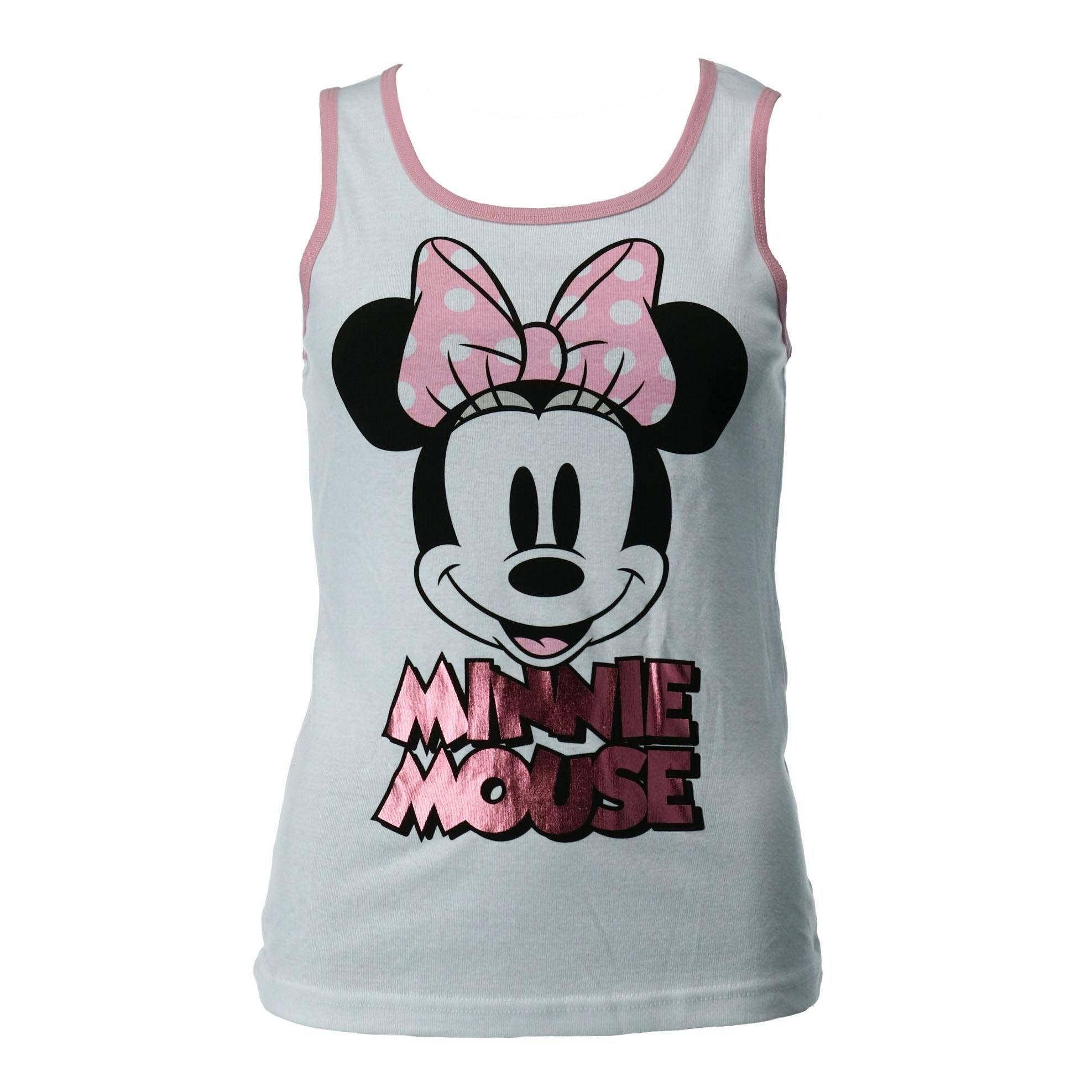Shop Jerry Leigh Disney Juniors Pink Trim Minnie Mouse Tank Top