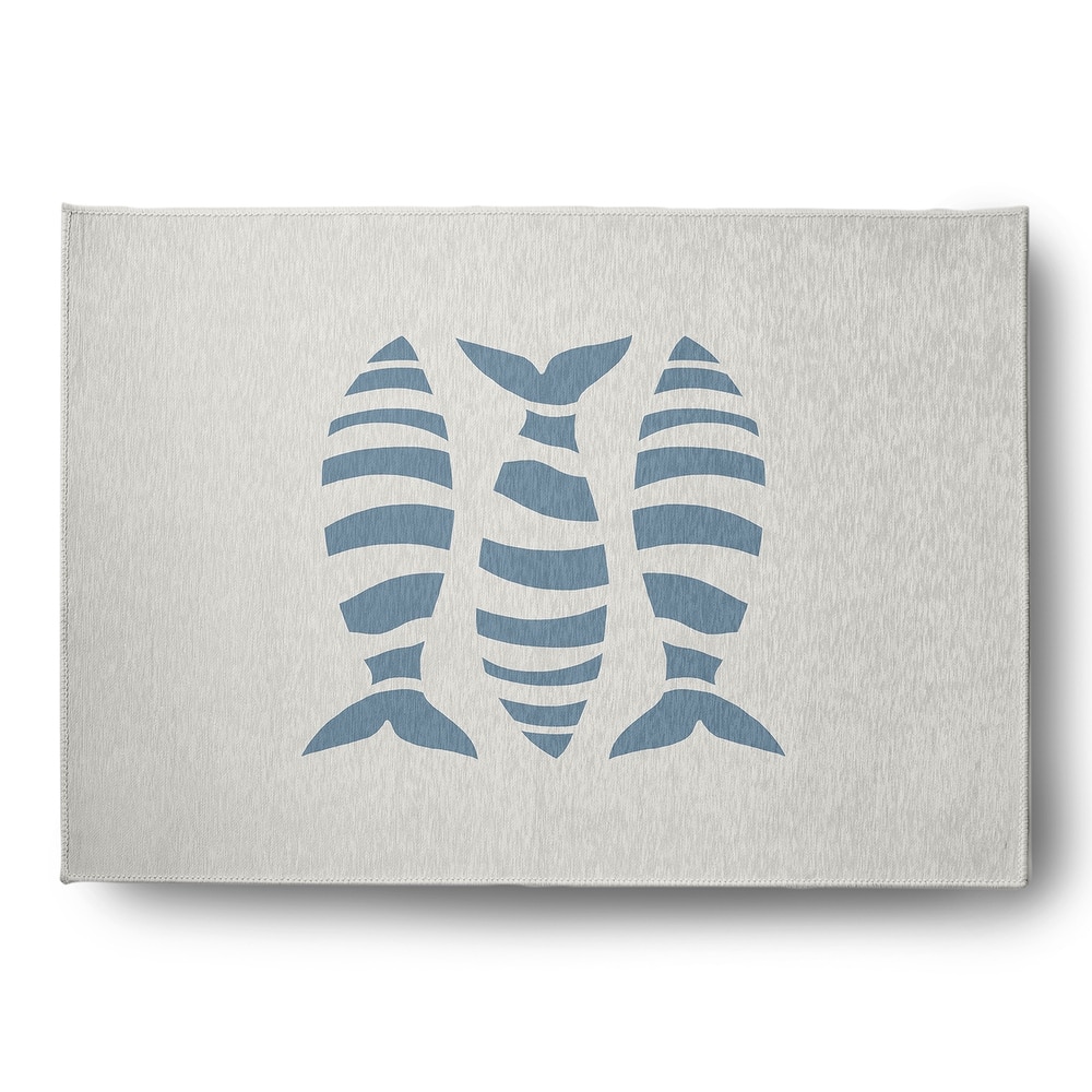 Puzzle Fish Nautical Indoor/Outdoor Rug