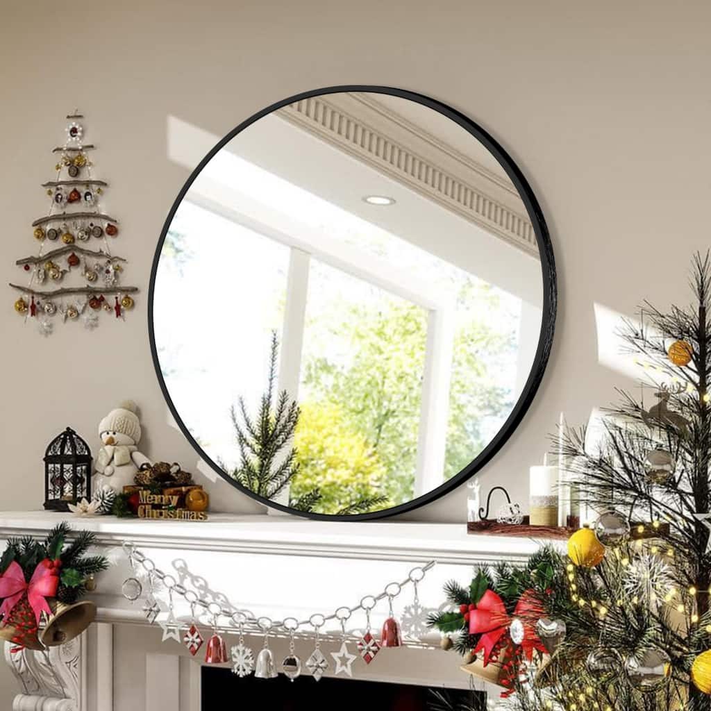 Modern Bathroom Wall Mounted Round Vanity Mirror