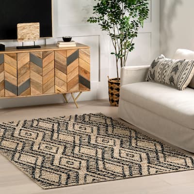 Nuloom Betony Modern Trellis Jute Blend Area Rug