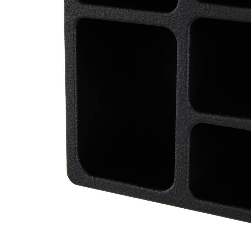 Wooden 5 Shelf Geometric Room Wall Shelf with Block Shapes - Black or Cream