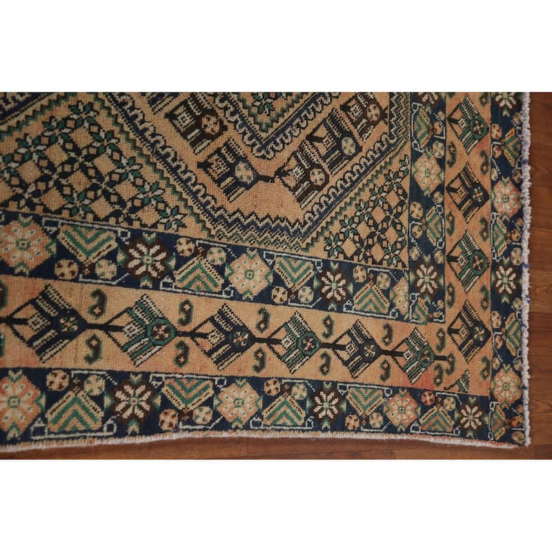 Bakhtiari Persian Vintage Area Rug Handmade Living Room Wool Carpet - 6'8"x 9'6"