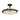 LumenAria Ring 36-inch Dark Bronze Round Semi Flush Bowl with Ring, Faux Alabaster Shade