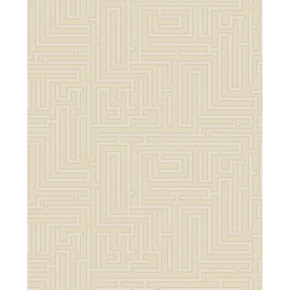 Seabrook Designs Darcy Geometric Maze Unpasted Wallpaper