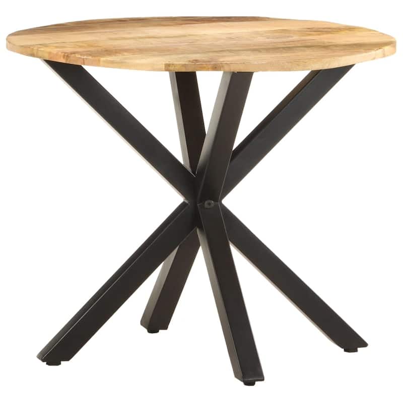 vidaXL Side Table 26.8"x26.8"x22" Solid Mango Wood - 26.8" x 26.8" x 22"