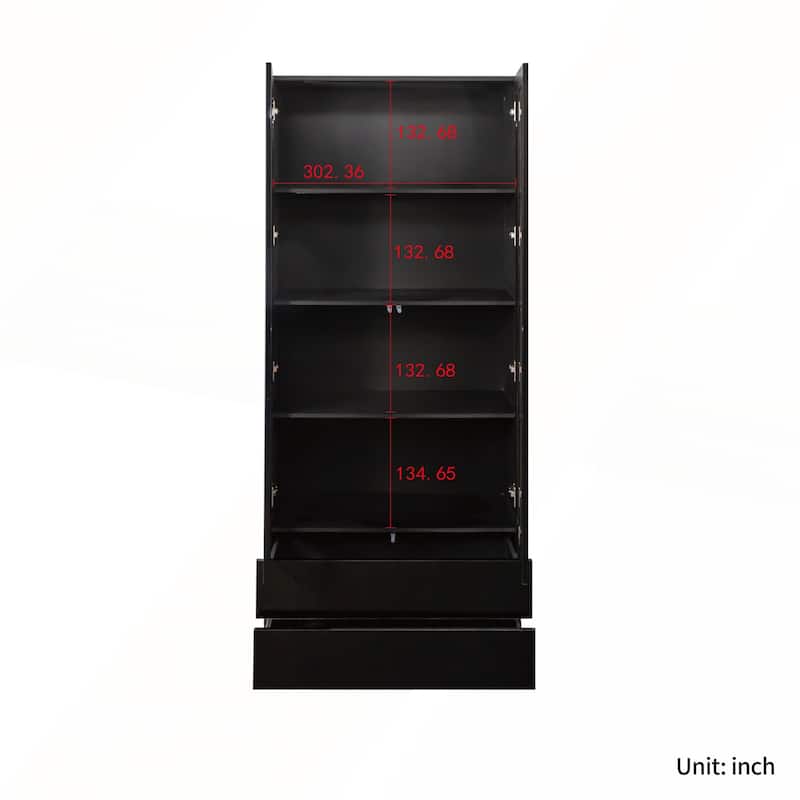 Display Cabinet with Glass Doors