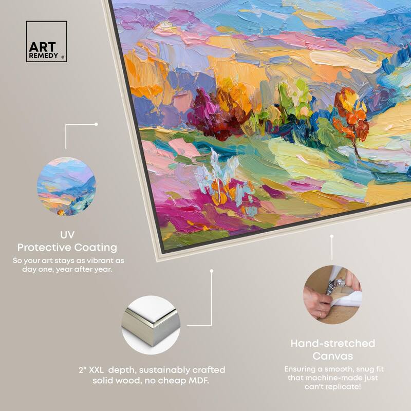 Colorful Valley I Canvas by Art Remedy