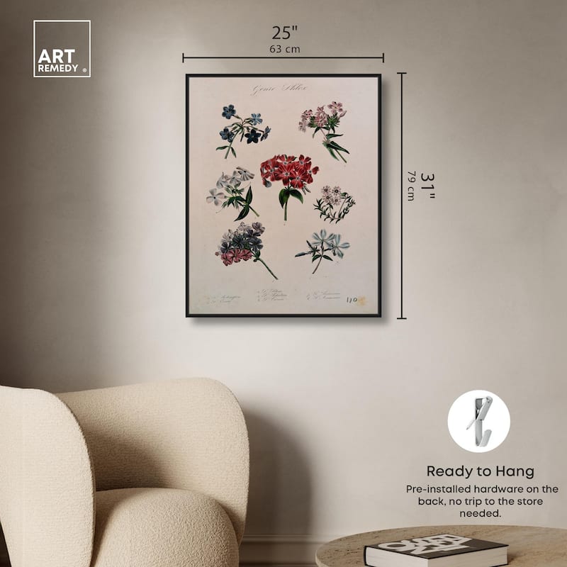 Seven Flowering Plants Canvas by Art Remedy