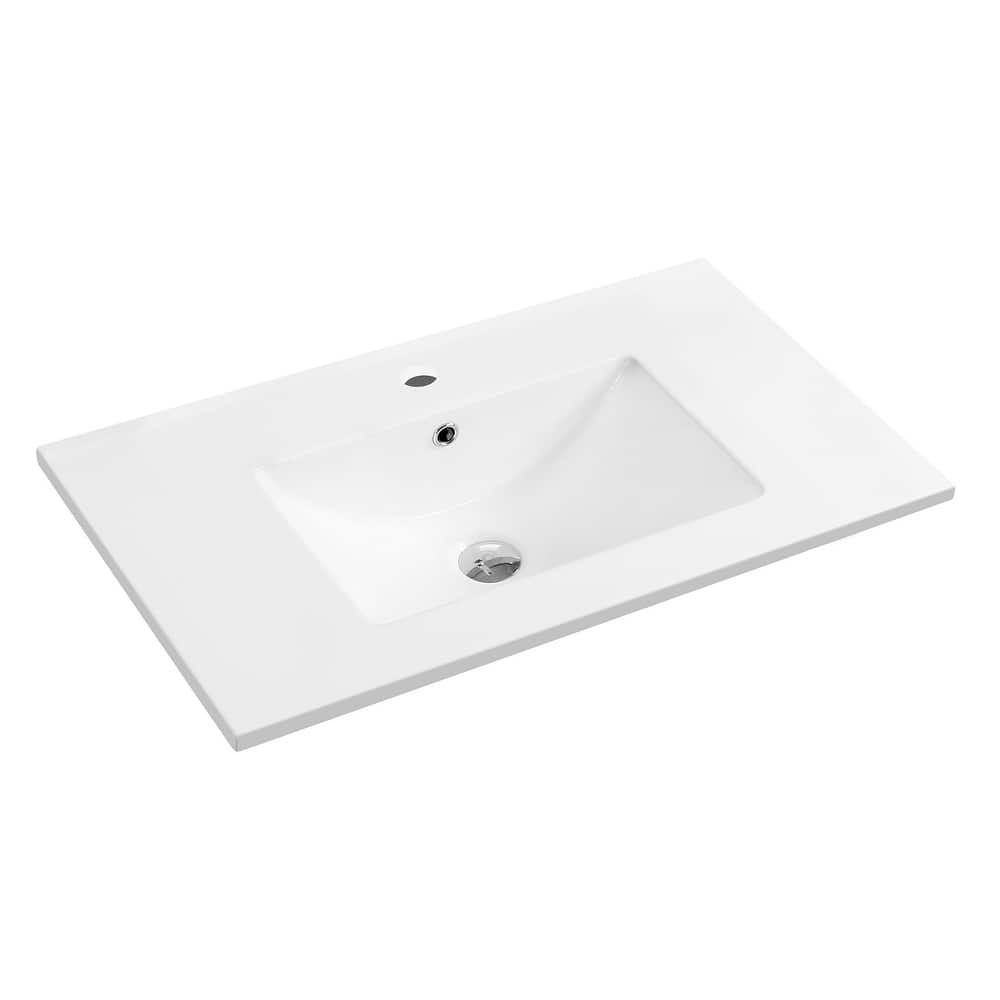 Dowell 18" FTB Ceramic Single Bathroom Vanity Basin
