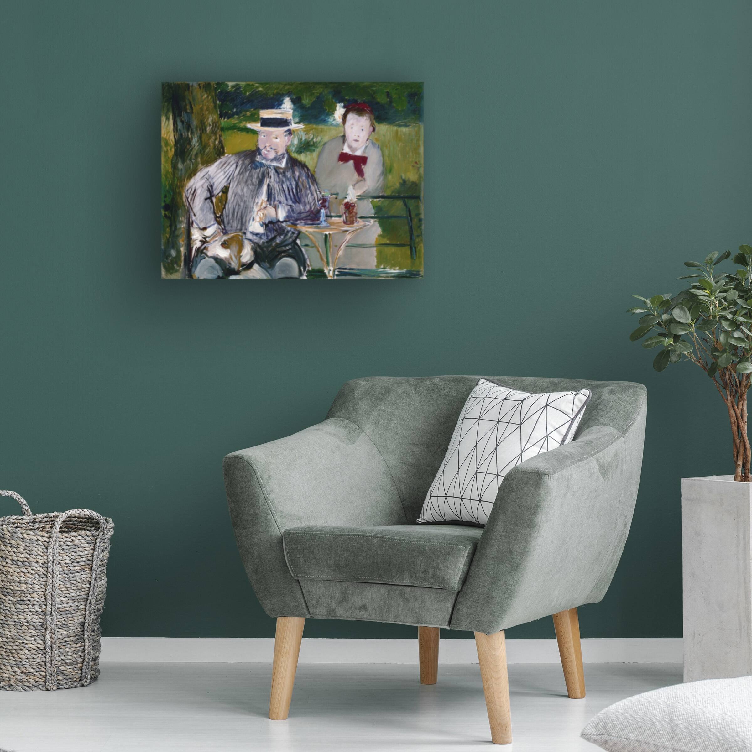 Edouard 'Portrait Of Ernest Hoschede And His Daughter Martha