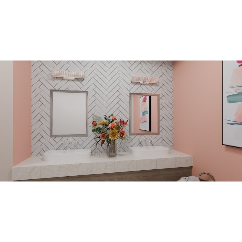 Garcelle Integrated LED Polished Chrome Bath Light