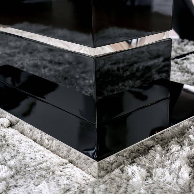 Ikemura Contemporary Black Metal 5-Piece Dining Set by Strick & Bolton