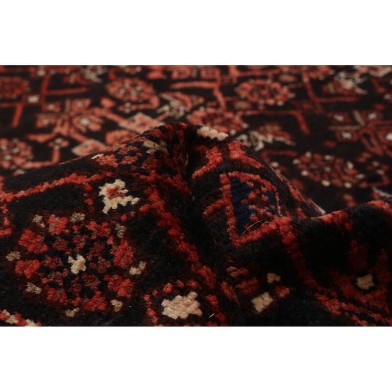 ECARPETGALLERY Hand-knotted Andelz Black Wool Rug - 3'7 x 13'7