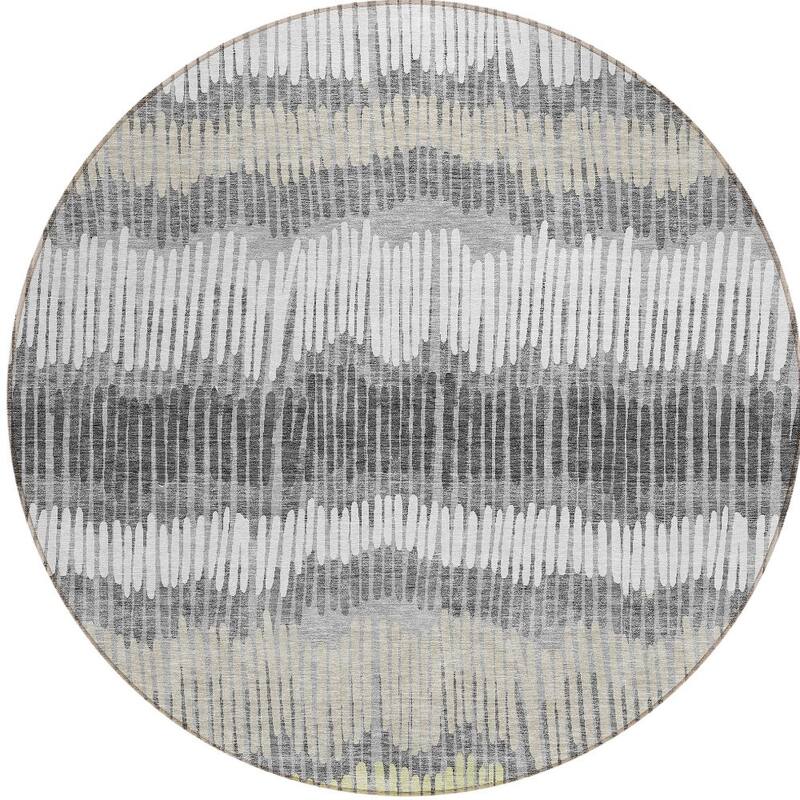HomeRoots Striped Transitional Rectangle Outdoor Rug