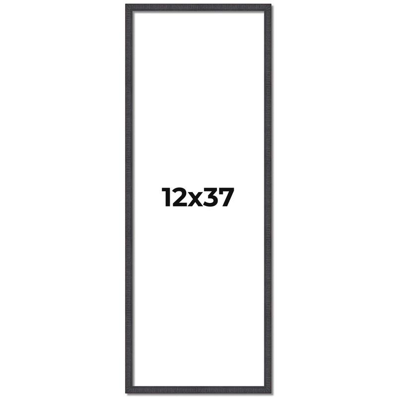 12x37 Frame Brown Picture Frame - Complete Modern Photo Frame Includes