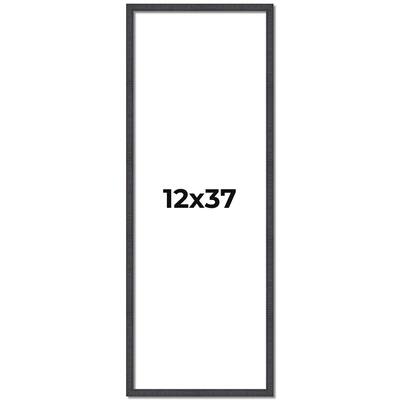 12x37 Frame Brown Picture Frame - Complete Modern Photo Frame Includes