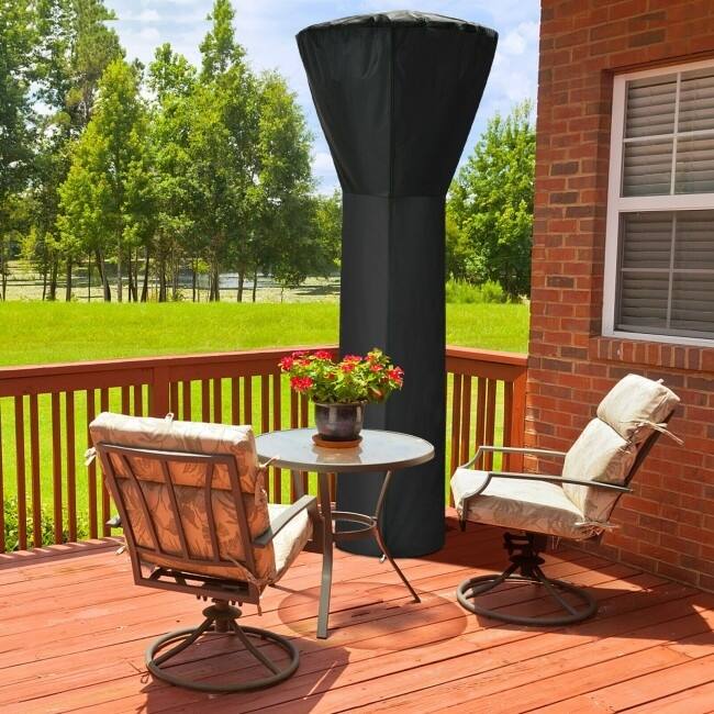 Patio Standing Propane Heater Cover Waterproof with Zipper and Bag - 87'' x 34" x 19" (H x D x B)
