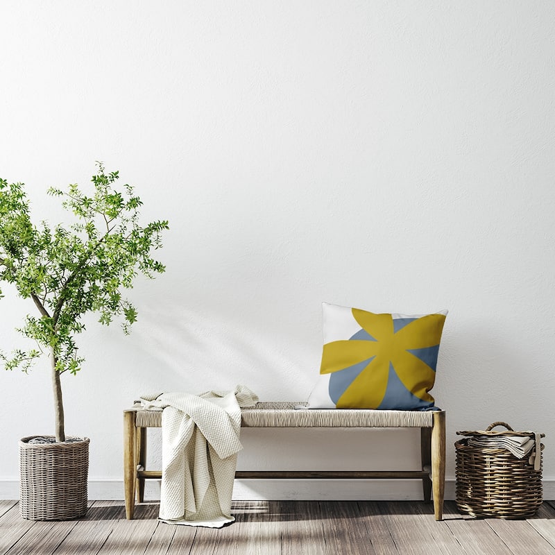 Bold Flower Polyester Indoor Pillow