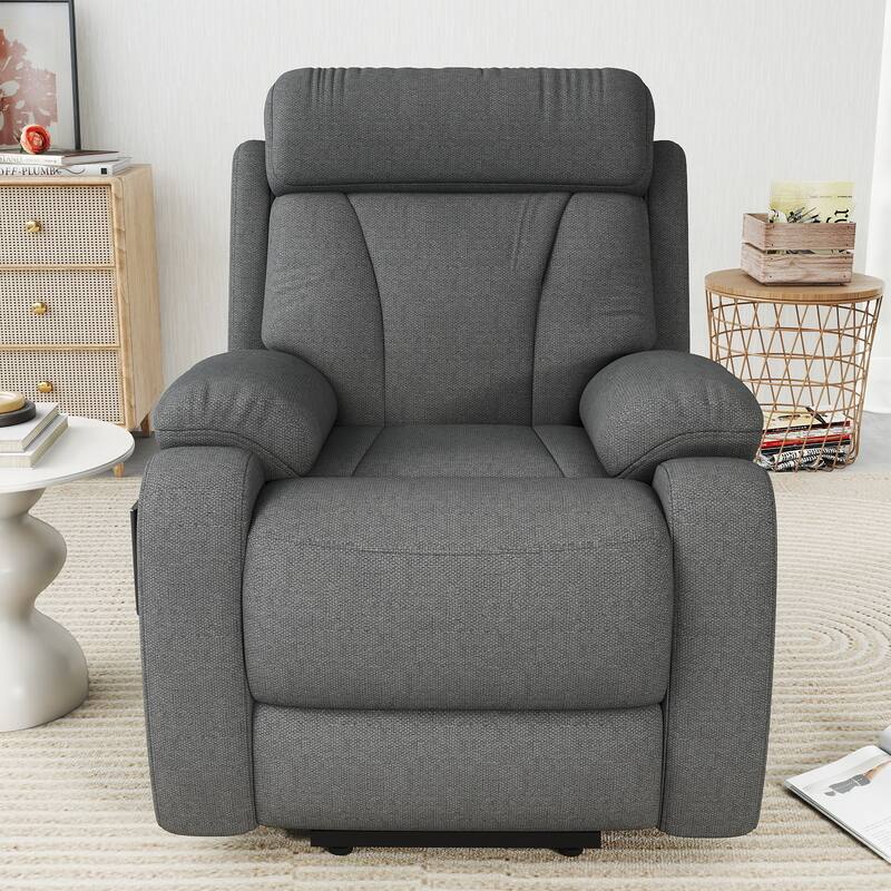 Power Lift Recliner for Elderly,Heavy Duty Lift Chair Recliners,Electric Recliner Chairs,Remote Control,Adjustable,Side Pocket