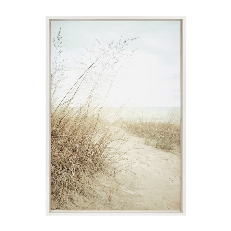 Kate and Laurel Sylvie Beach by Emiko and Mark Franzen of F2Images - 23x33 - Plastic - White