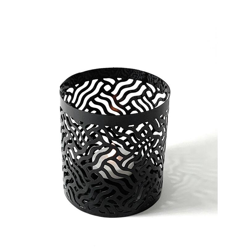 VIBHSA Black Votive Candle Holder