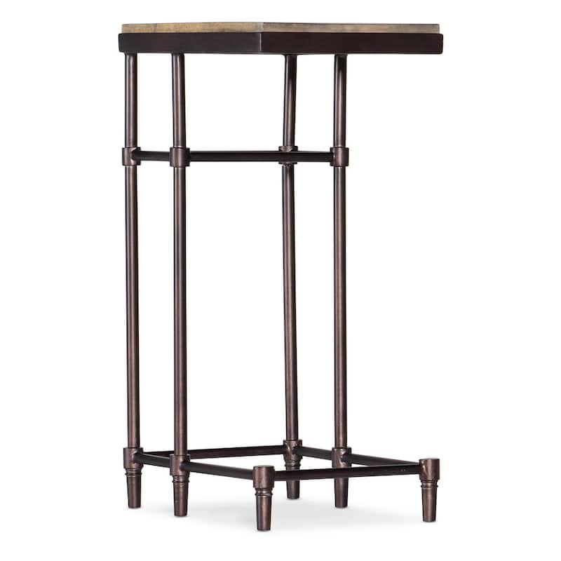 Hooker Furniture St Armand 10" Wide Contemporary Industrial Chairside - Light Natural