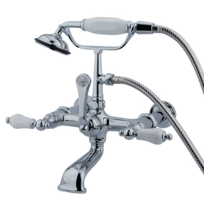 Kingston Brass Vintage Wall Mounted Clawfoot Tub Filler with Personal