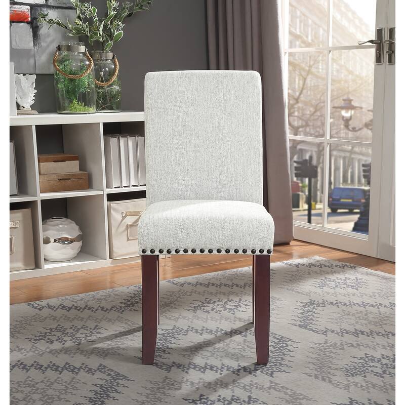 Copper Grove Five Bridge Eco Parsons Faux Leather Nailhead Chair