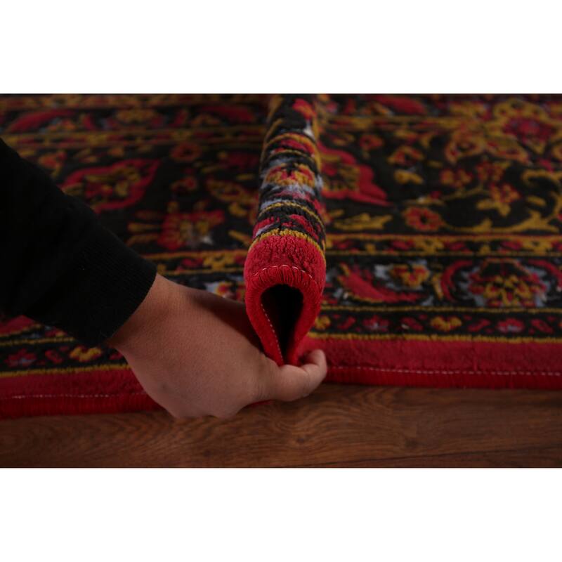 Medallion Kashan Turkish Area Rug Machine Made Carpet - 9'8" x 13'0"