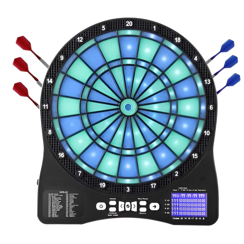 Electronic Dartboard for Home and Office with 48 Game Modes 13.5 Inch Target Area LED Score Display - 17.72 x 15.63 x 1 inch