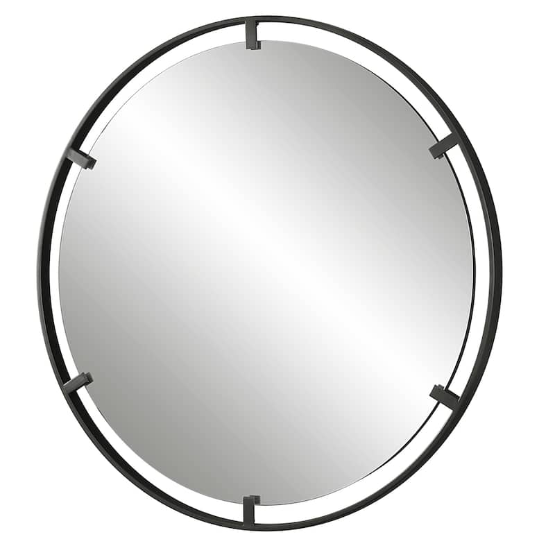 Uttermost Cashel 34" Round Modern Industrial Vanity Bathroom Wall