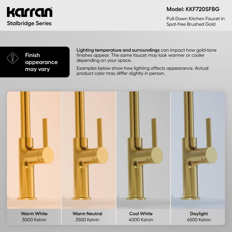 Karran Stalbridge Single Handle Pull-Down Sprayer Kitchen Faucet
