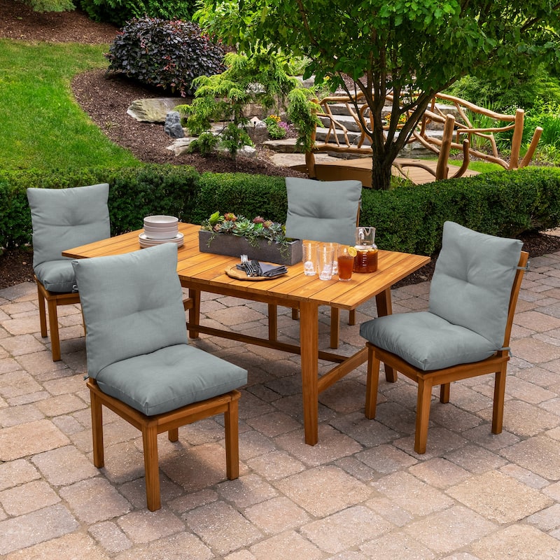 ARDEN Outdoor Plush Modern Tufted Blowfill Dining Chair Cushion, 21 x 40