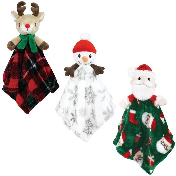 slide 1 of 1, Hudson Baby Unisex Baby Animal Face Security Blanket, White Snowman, One Size - White Snowman - One Size One Size - White Snowman