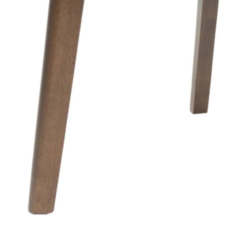 Roomfitters Mid-Century Modern Round Bar Table with Tapered Legs, 42 Inch High, Natural