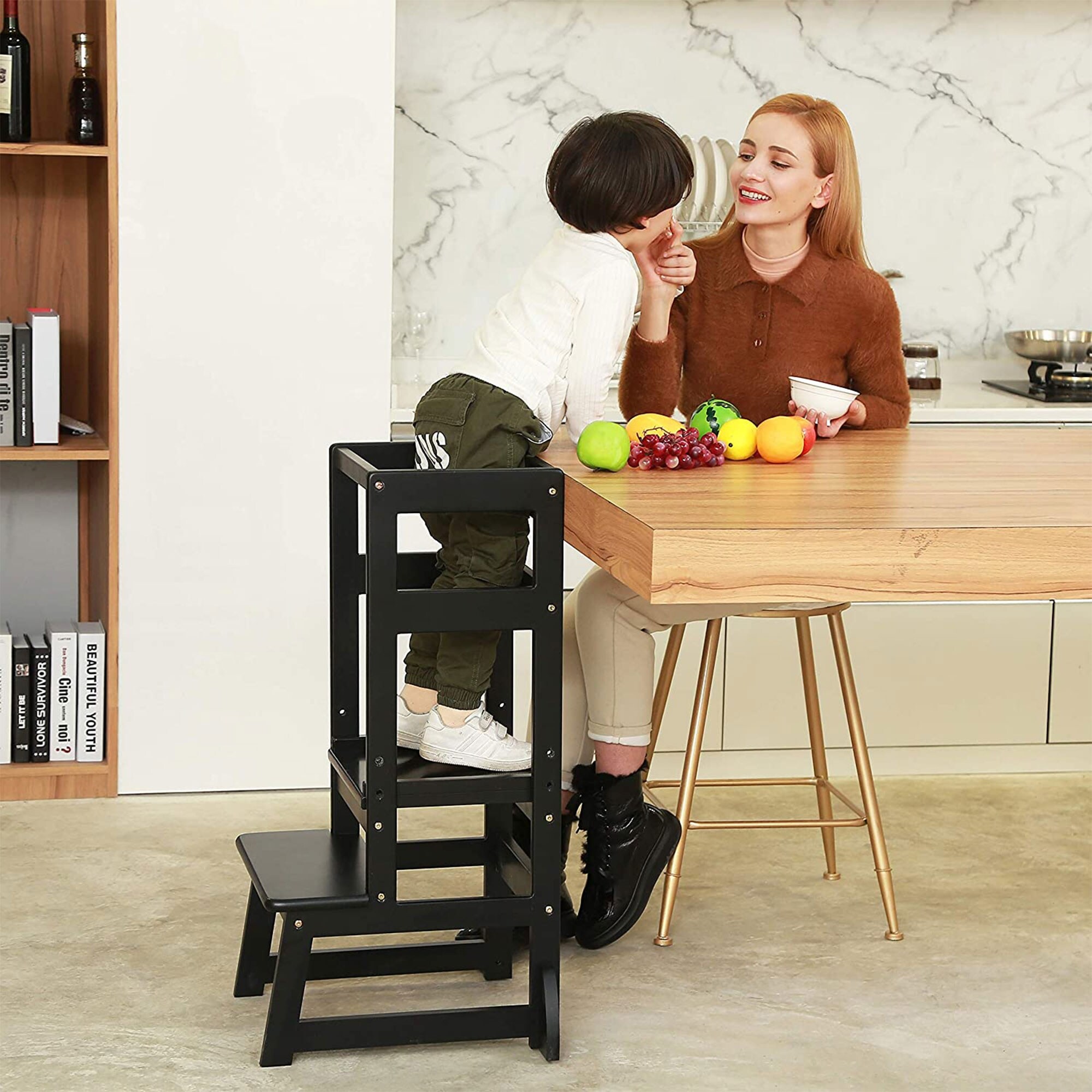 Mommy's helper adjustable kitchen step stool top