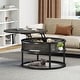 preview thumbnail 2 of 17, Moasis Round Lift Top Coffee Table with Hidden Storage