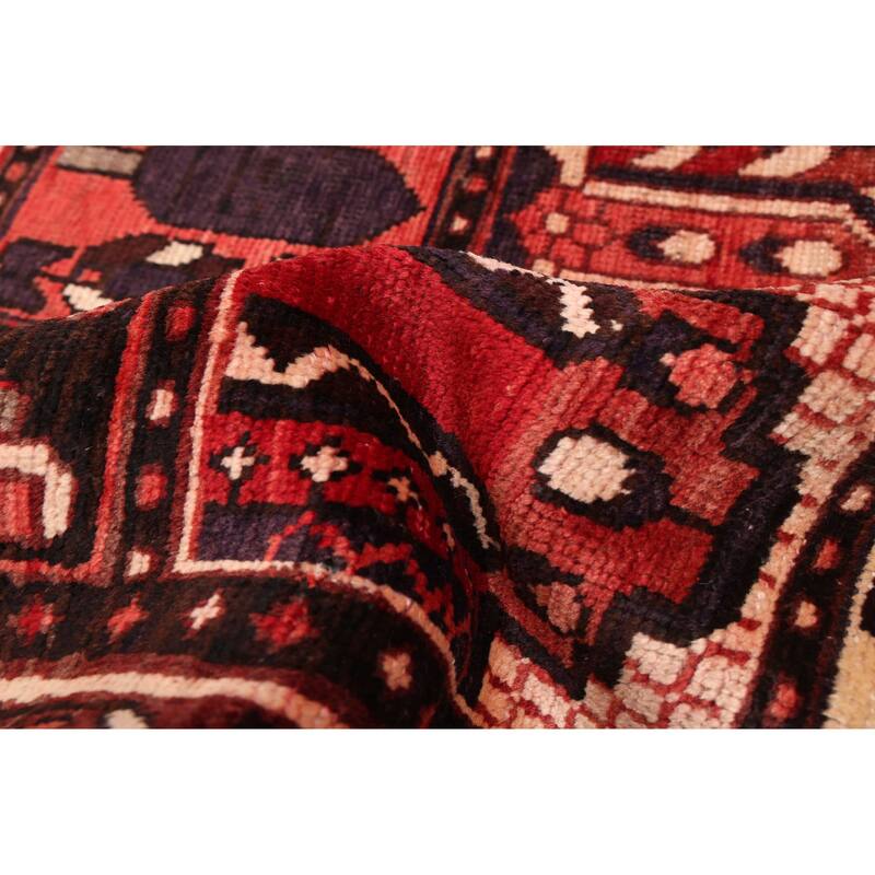 ECARPETGALLERY Hand-knotted Kayseri Vintage Dark Red Wool Rug - 6'8 x 9'10