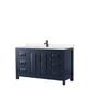 Option Dark Blue, Black Trim, Carrara Cultured Marble Top