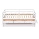 preview thumbnail 12 of 33, Low Loft Bed Twin Size with Trundle, ladder and Storage Drawers, White