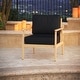 preview thumbnail 33 of 183, Sunbrella Outdoor Deep Seat Cushion Seat 25 x 25.5 x 5 | Back 25 x 18 x 5 - Canvas Black