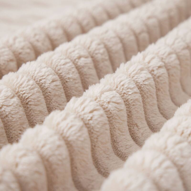 102.76" Corduroy Cloudy L Shaped Sofa with Chaise and Pillows