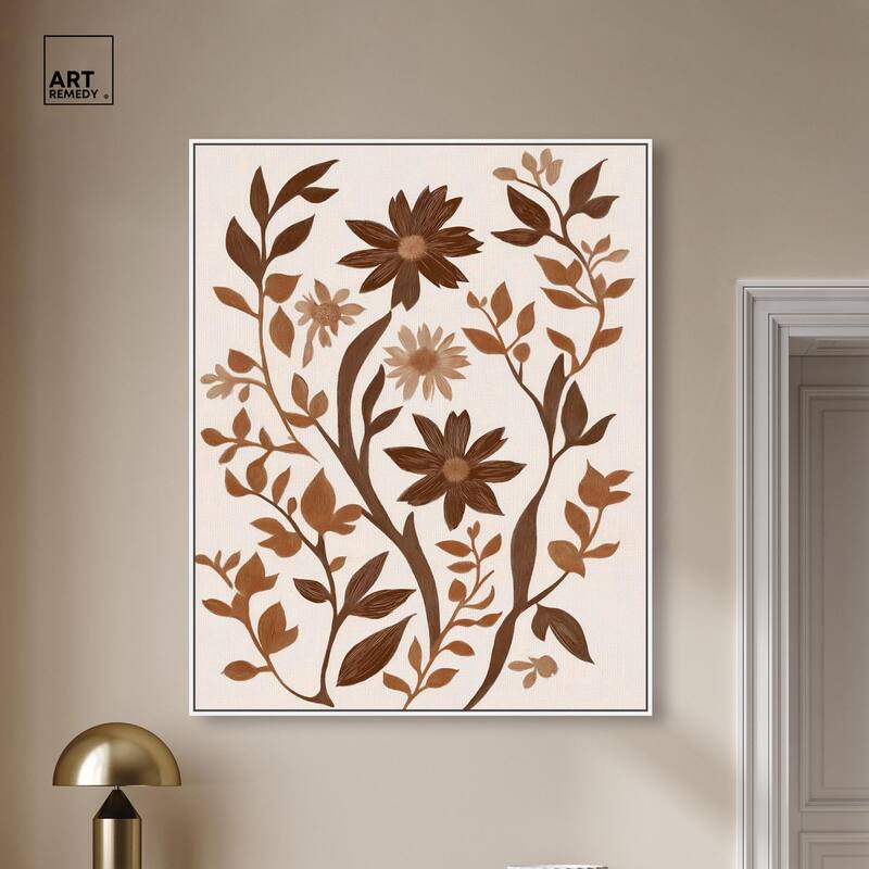 Sepia Sepal III Canvas by Art Remedy