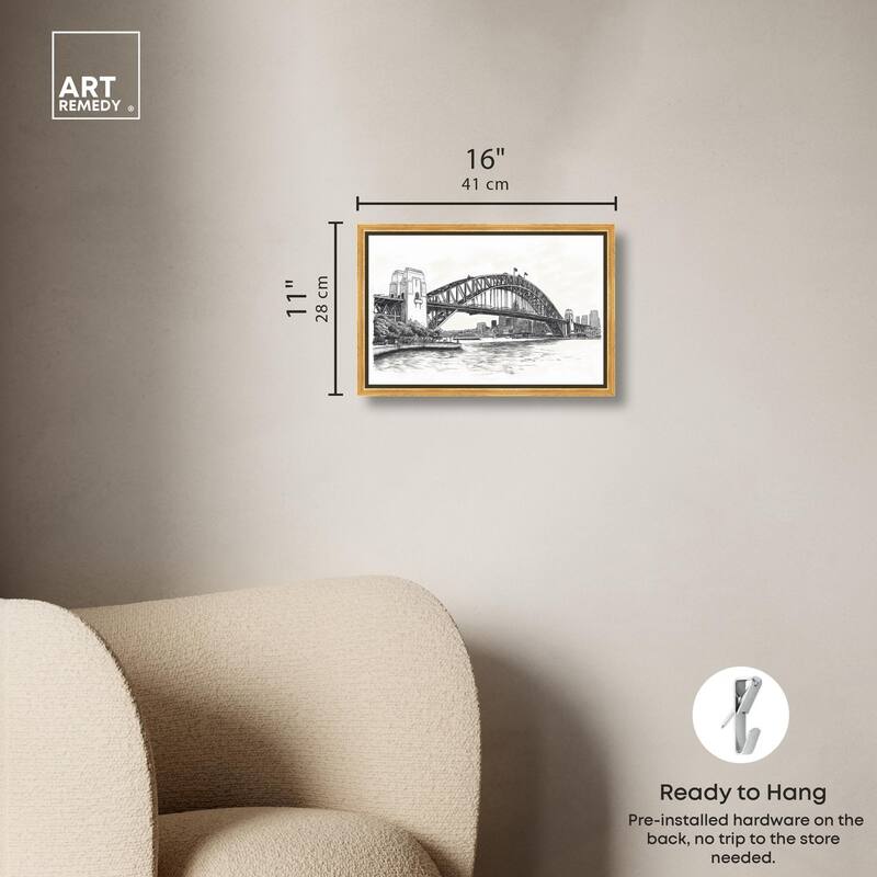 Lines of the Bridge Canvas by Art Remedy