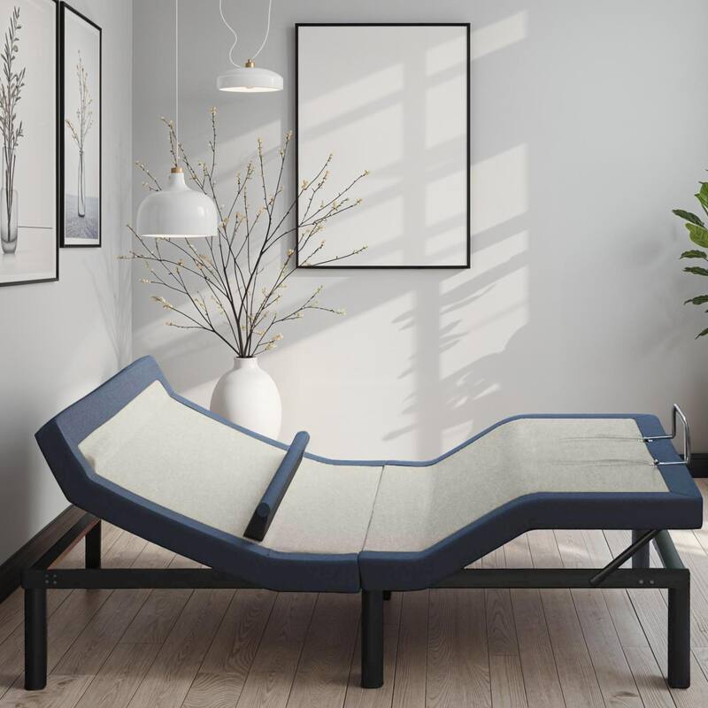 Twin XL Adjustable Bed Base with Massage and USB Charging Ports