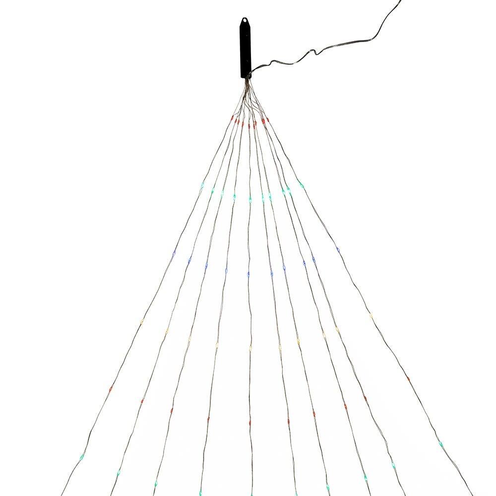 Kurt Adler 78-inch Silver Nylon 200 Multi-colored LED Lights - 195"