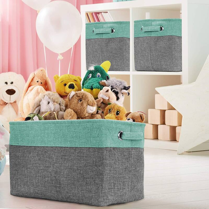 Sorbus Collapsible Basket With Handles For Towels & Clothes (Single) - 15" L x 10.75" W x 9.50" H