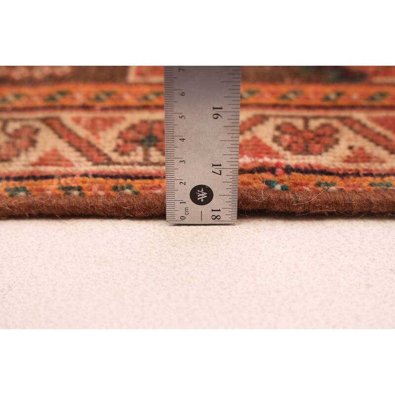 ECARPETGALLERY Hand-knotted Melis Vintage Dark Copper Wool Rug - 3'11 x 5'10