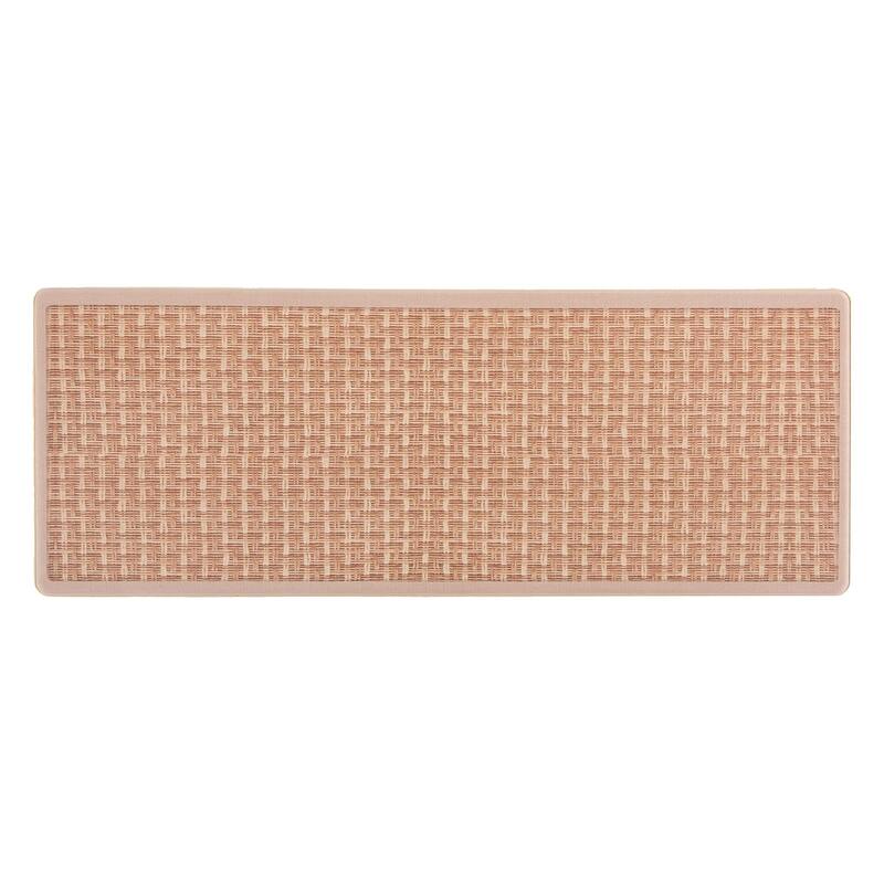 World Rug Gallery Natural Border Anti-Fatigue Standing Mat