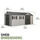 preview thumbnail 8 of 10, Lifetime 17.5 FT x 8 FT Outdoor Storage Shed